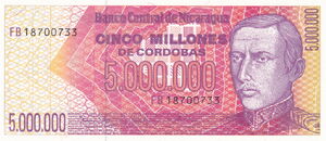 5,000,000 Córdobas