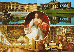 Postcard: Maria Theresia of Austria and Schönbrunn (Austria(Vienna ...