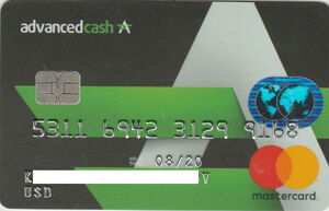 Bank Card: Advanced cash A (Wave Crest Holdings Limited, GibraltarCol ...