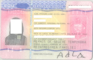 Roumania Residence Permit Temporery