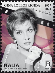 Stamp: Gina Lollobrigida (Italy(The Italian excellence of the show