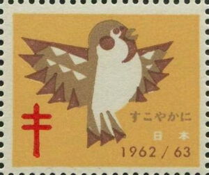 Birds on yellow background