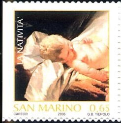 The Nativity by Tiepolo - Infant Jesus