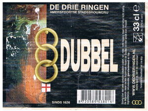Drink Label: Drie Ringen Dubbel (Brouwerij De Drie Ringen ...