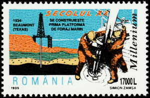 First Marine Drilling Platform in Texas, 1934