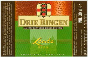Drink Label: Drie Ringen Lentebier (Brouwerij De Drie Ringen ...