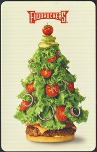 Gift Card Vegetables Christmas Tree Fuddruckers United States Of America Christmas Series Col Us Fuddr 001a