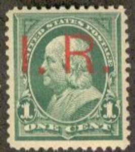 Stamp: US Internal Revenue - Benjamin Franklin (1706-1790) (United ...