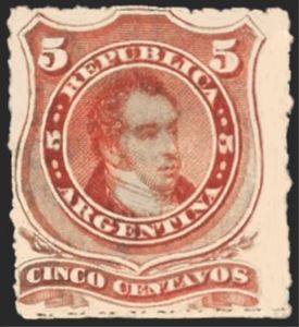 Bernardino Rivadavia (1780-1845) - Rouletted