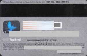 Bank Card: World Platinum (Yapi Kredi Bankasi, Türkiye (Turkey)Col:TR ...