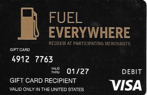 Gift Card: Fuel (Visa, United States of America(Metabank - Everywhere ...