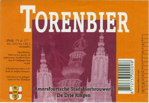 Drink Label: Drie Ringen Torenbier (Brouwerij De Drie Ringen ...
