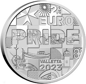 2½ Euro (EuroPride 2023 Valletta, Malta)