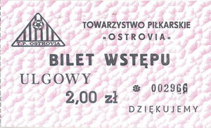 Towaworzyst Piłkarskie "Ostrovia" - Reduced Ticket