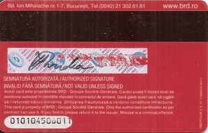 Bank Card: Brd Groupe Societe Generale RATB (Brd Groupe Societe ...