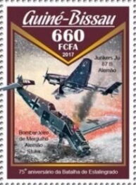 Stamp: 75th Anniversary of the Battle of Stalingrad (Guinea-Bissau ...