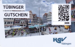 Tübinger Gutschein - City view