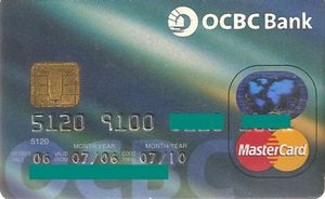 Ocbc Mastercard Blue Bank Card: OCBC Bank MC (OCBC Bank, MalaysiaCol:MY-MC-0002