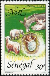 Animals Around Baby Jesus