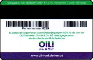 OIL! Prepaid Tankkarte