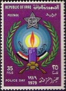 Burning candle, laurel wreath