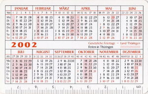 Pocket Calendar: Mercedes-Benz - Russ & Janot (Germany, Federal