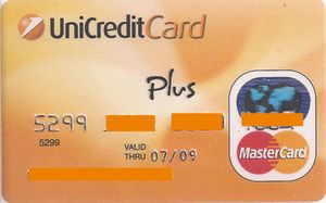 Bank Card Unicreditcard Plus 2 Unicredit Banca Italy Col It Mc 0013