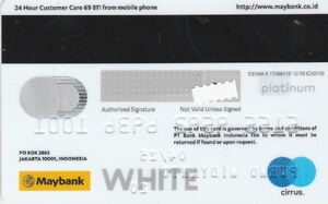 Maybank. White Card