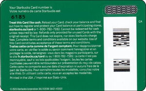 Gift Card: Siren Lady (Starbucks, Canada(Siren Lady) Col:CA-S-6185-20