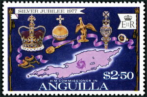 Coronation Regalia and Map of Anguilla