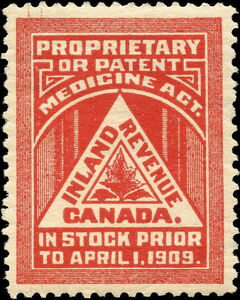 Maple leaf within triangle