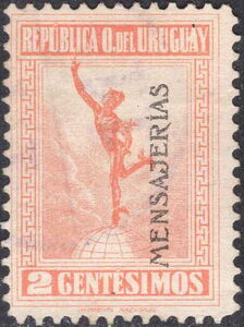Flying Mercury Overprinted MENSAJERIAS
