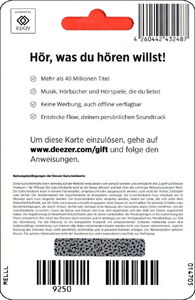 Deezer - Musik, Hörbücher und Hörspiele