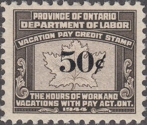 Numeral on maple leaf