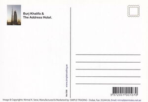 Dubai. Burj Khalifa & the Address Hotel