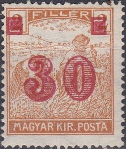 Red '30' overprint