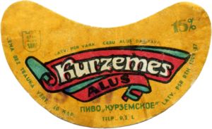 Drink Label: Kurzemes Alus (Cēsu Alus Daritava, Latvia(Made in UdSSR ...