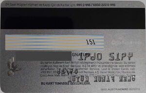 Bank Card: World Platinum (Yapi Kredi Bankasi, Türkiye (Turkey)Col:TR ...
