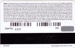 Gift Card: Next Giftcard (Next, Sweden(Next) Col:SE-Next-009-CP15049 💳