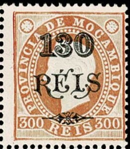 King D. Luis I with surcharge