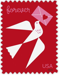 Love 2024 : Carrier Pigeon with Letter