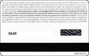 Gift Card: Boots with flowers (B&Q, United Kingdom of Great Britain ...
