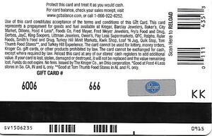Gift Card: Gift Card (Kroger