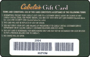 Gift Card: Forest (Cabela's, United States of America(Cabela's) Col:US ...