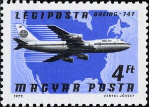 Boeing 747 (Pan Am) over North America