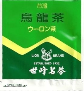 Tea Bag: Oolong Tea (Lion Brand, Taiwan (Republic of China)Col:TB-TW-0147