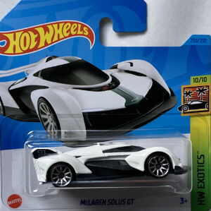 Passport Holder Hot Wheels McLaren Solus GT Die-Cast Car - White