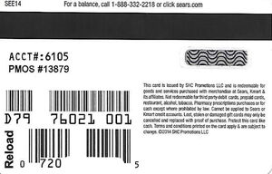 Sears Easy Exchange Card