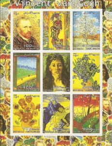 Stamp: Paintings by Vincent van Gogh (Somalia: Illegal Stamps(Paintings ...