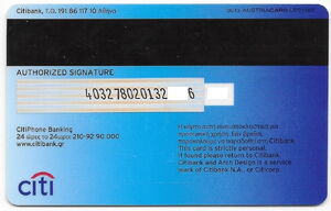 Citi debit citi VISA